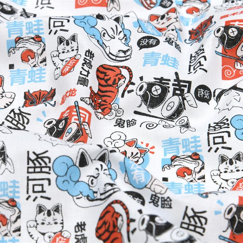 Tissu Coton - Maneki-neko