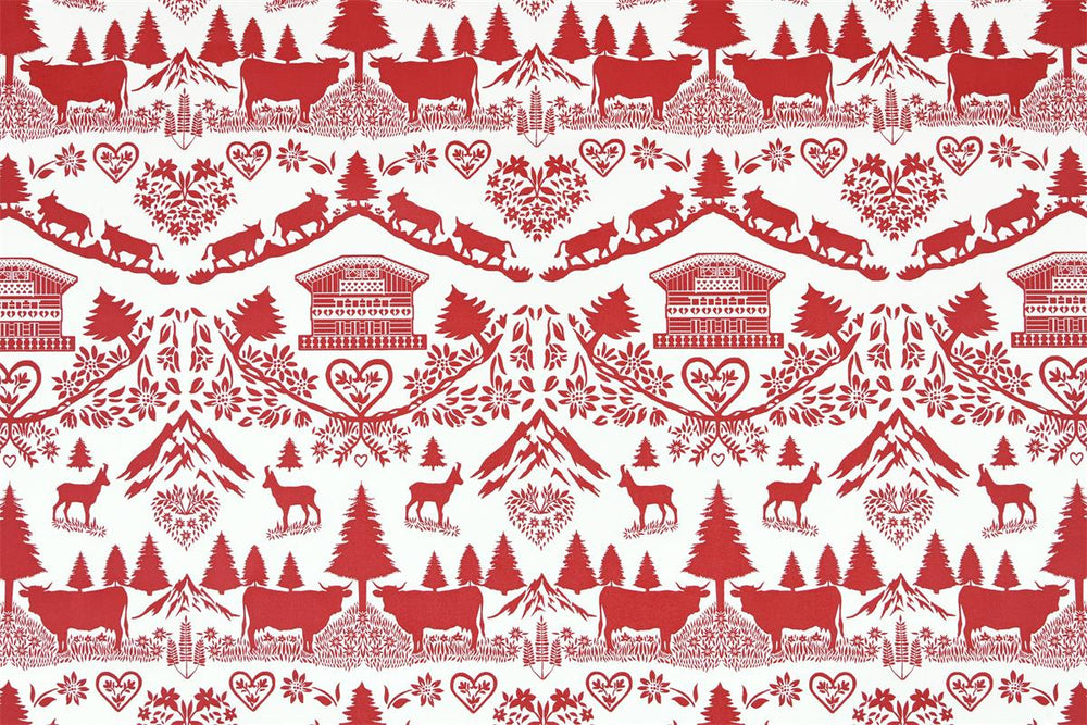 Toile PVC - Poya rouge - Biner Pinaton