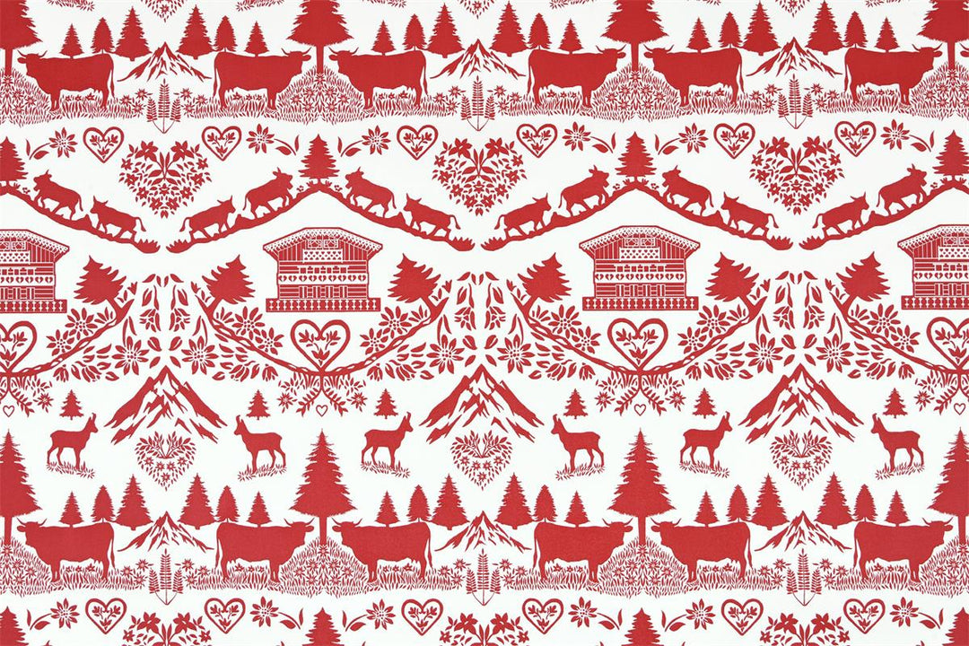 Toile PVC - Poya rouge - Biner Pinaton