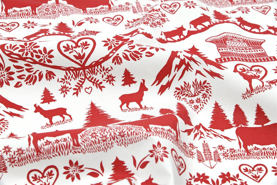 Toile PVC - Poya rouge - Biner Pinaton