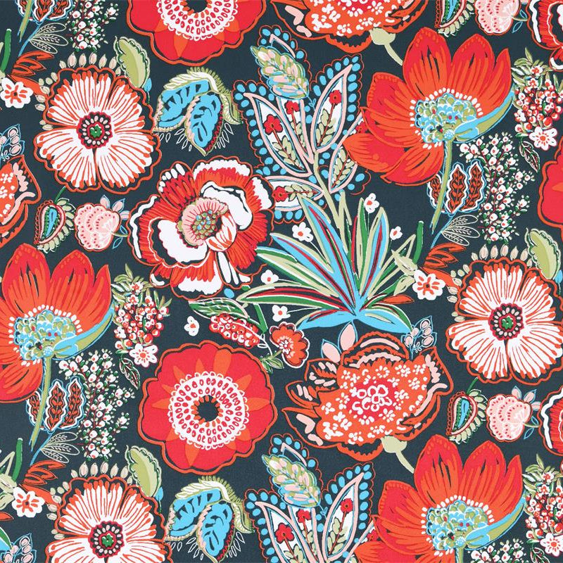 Toile PVC - Fleurs multicolores - Biner Pinaton