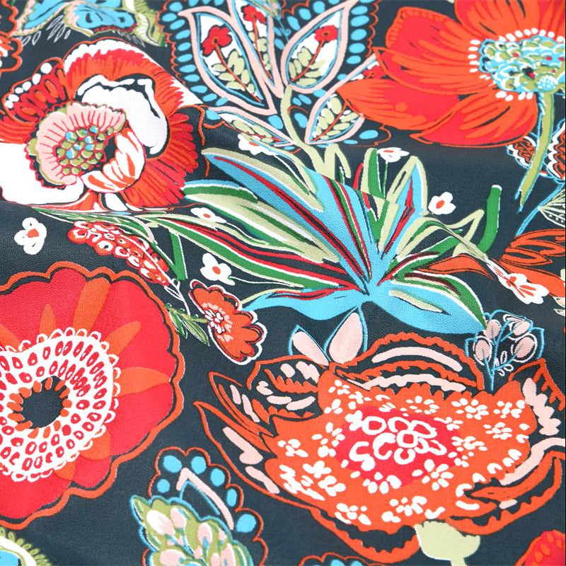 Toile PVC - Fleurs multicolores - Biner Pinaton