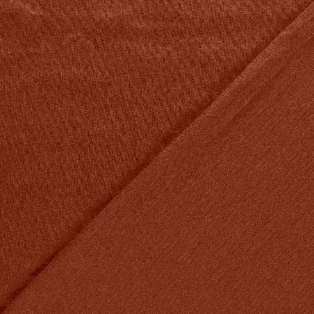 Tissu Lin - Terracotta - Biner Pinaton