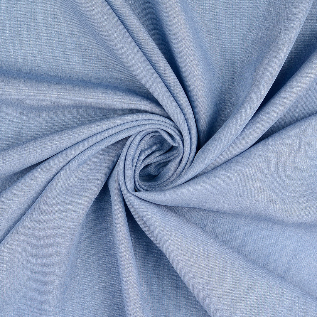 Tissu Jeans Tencel Lyocell prélavé  - bleu claire