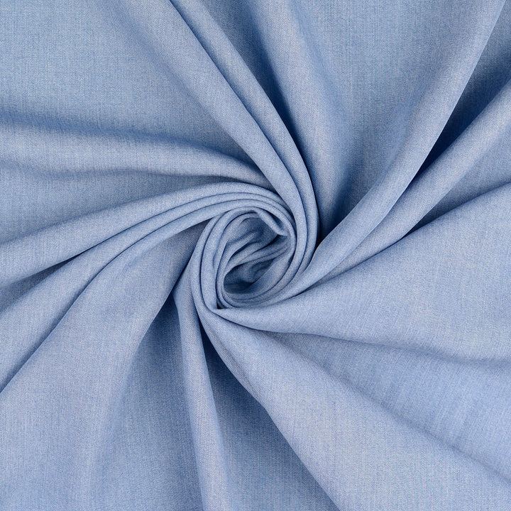 Tissu Jeans Tencel Lyocell prélavé  - bleu claire