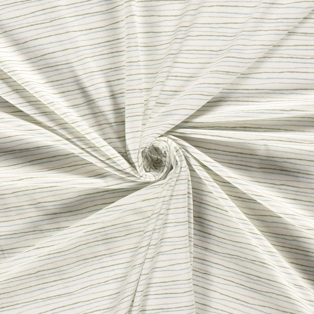 Tissu Jersey- Rayures multicolores