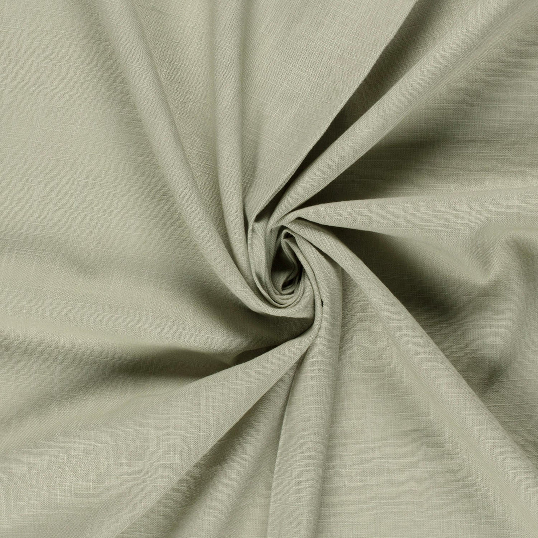 Tissu Lin - Vert gris - Biner Pinaton