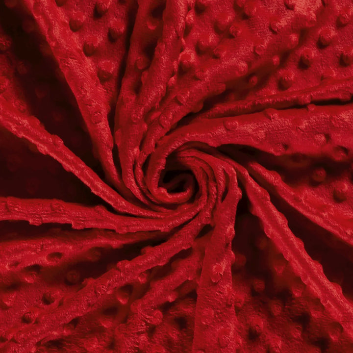 Tissu Minky - Rouge