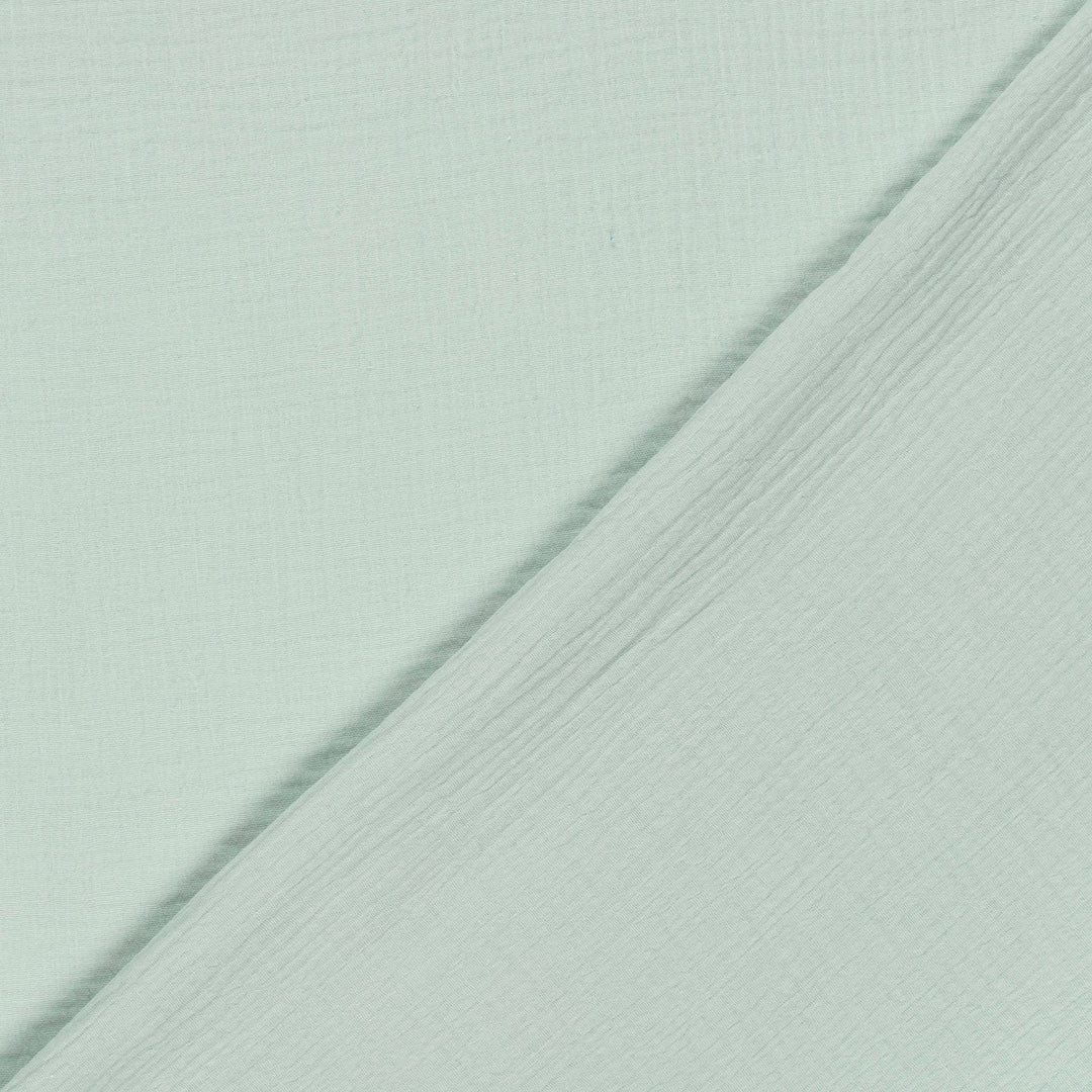 Tissu double gaze de coton - Mint