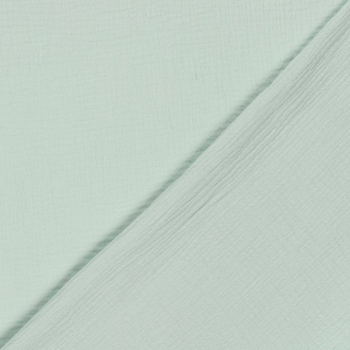 Tissu double gaze de coton - Mint
