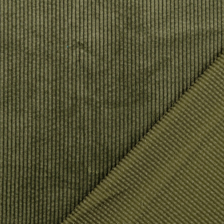 Tissu Velours Côtelé - Vert olive
