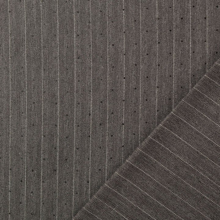 Tissu Tricot Viscose - Gris, rayures et dew drops