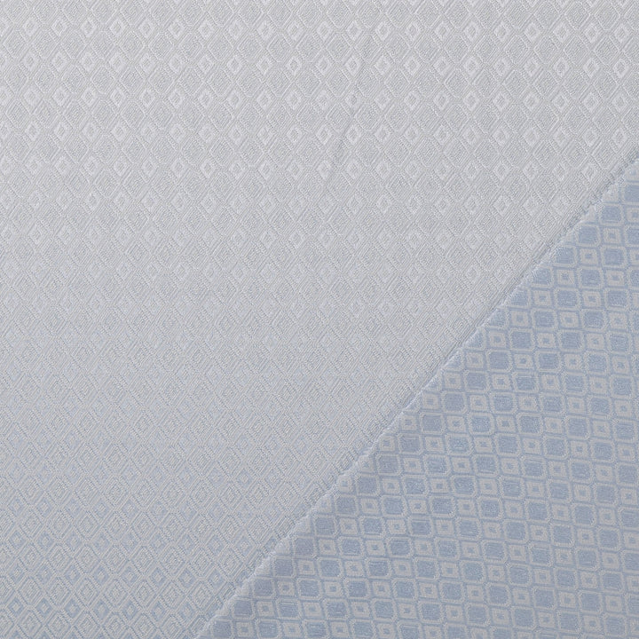 Tissu Jacquard- Losanges Bleu Clair - Biner Pinaton