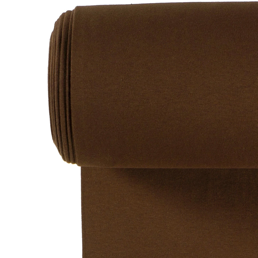 Tissu Jersey tubulaire bord-côte - Brun - Biner Pinaton
