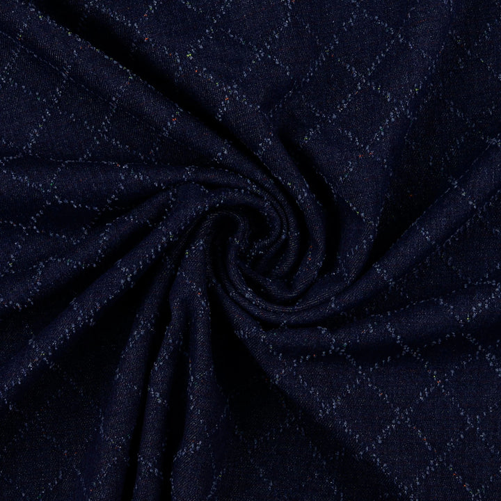 Tissu Jeans Jacquard - Carreaux