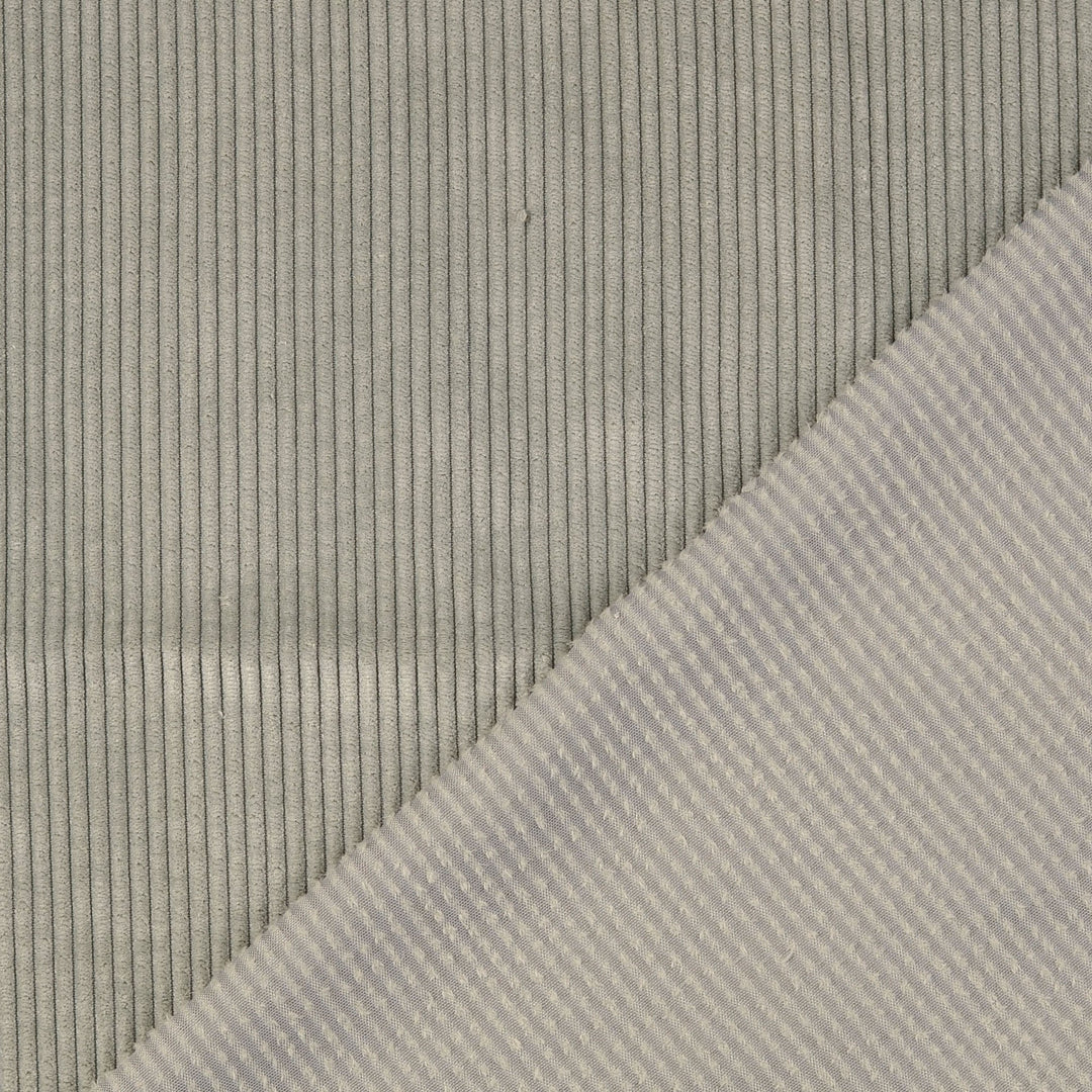 Tissu Velours Côtelé - Gris