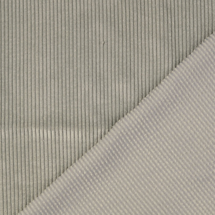 Tissu Velours Côtelé - Gris