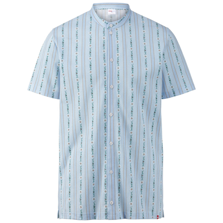 Shirt avec col officier- Edelweiss Bleu