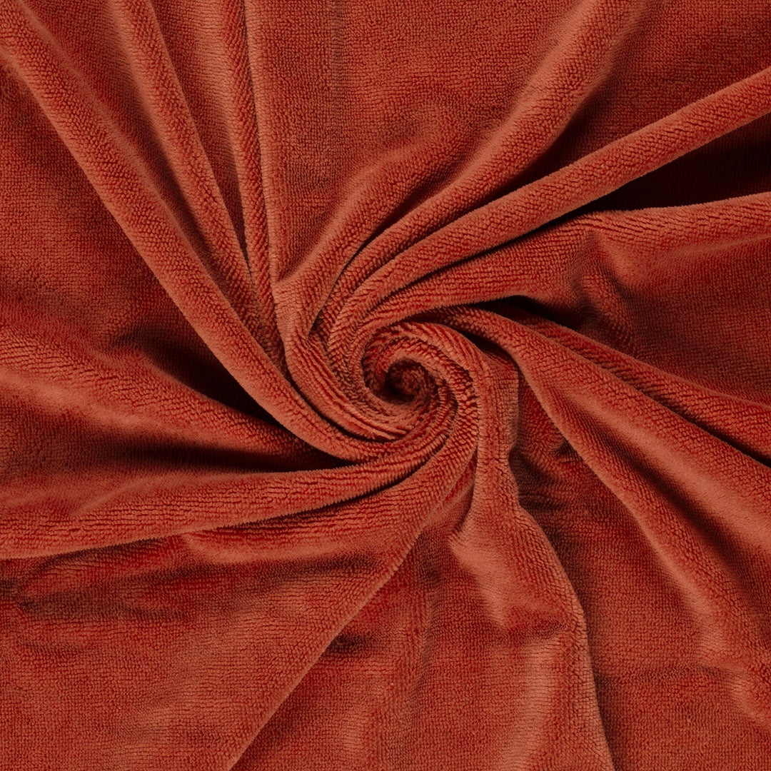 Tissu Micro - Éponge Bambou - Terracotta