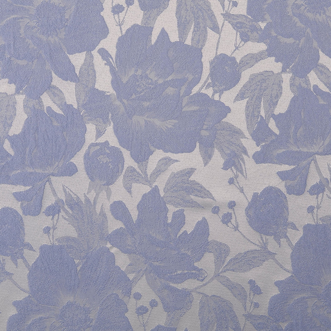Tissu Jacquard- Roses Bleues - Biner Pinaton