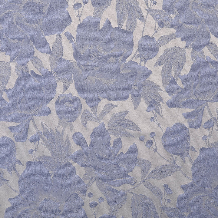 Tissu Jacquard- Roses Bleues - Biner Pinaton