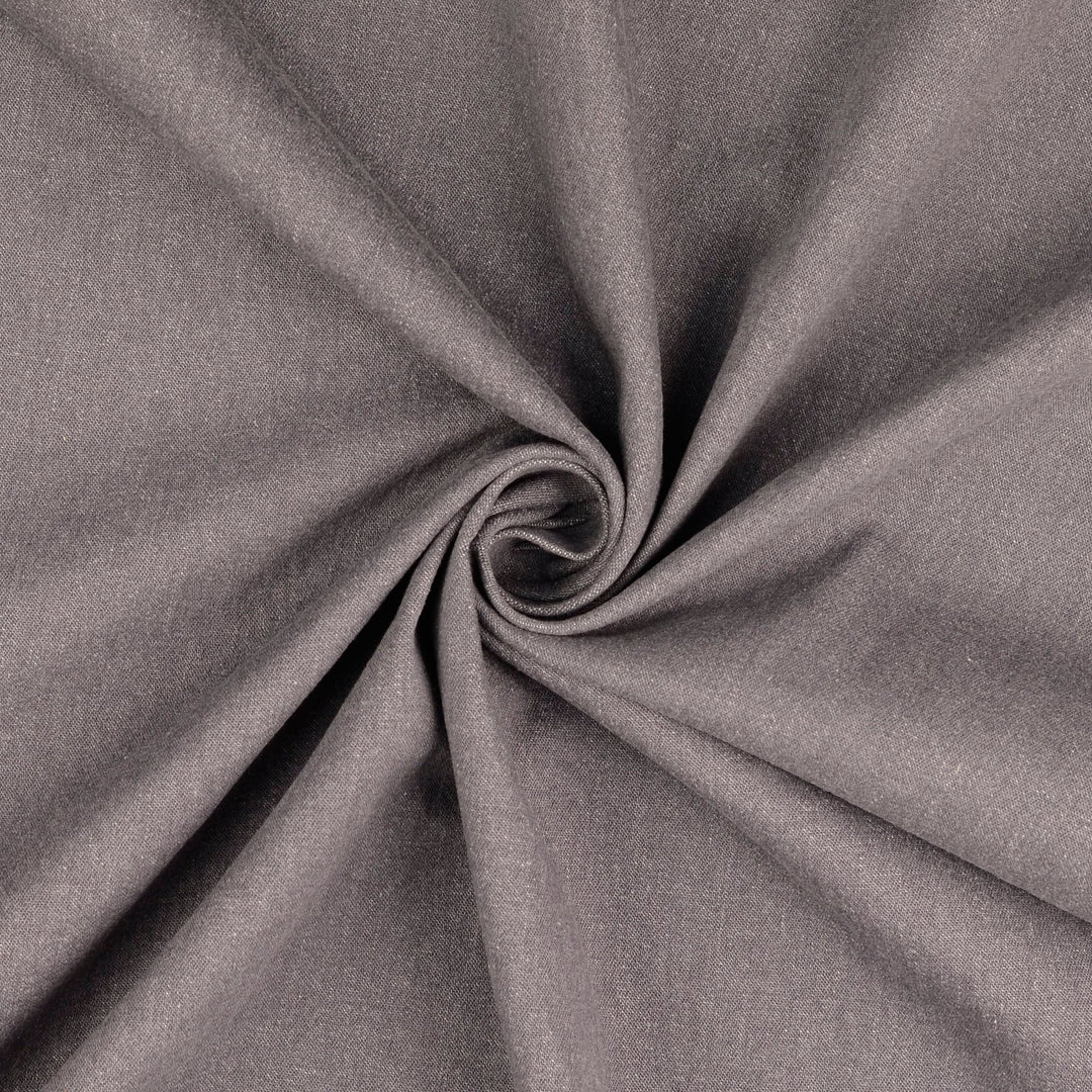 Tissu Jeans uni - Gris
