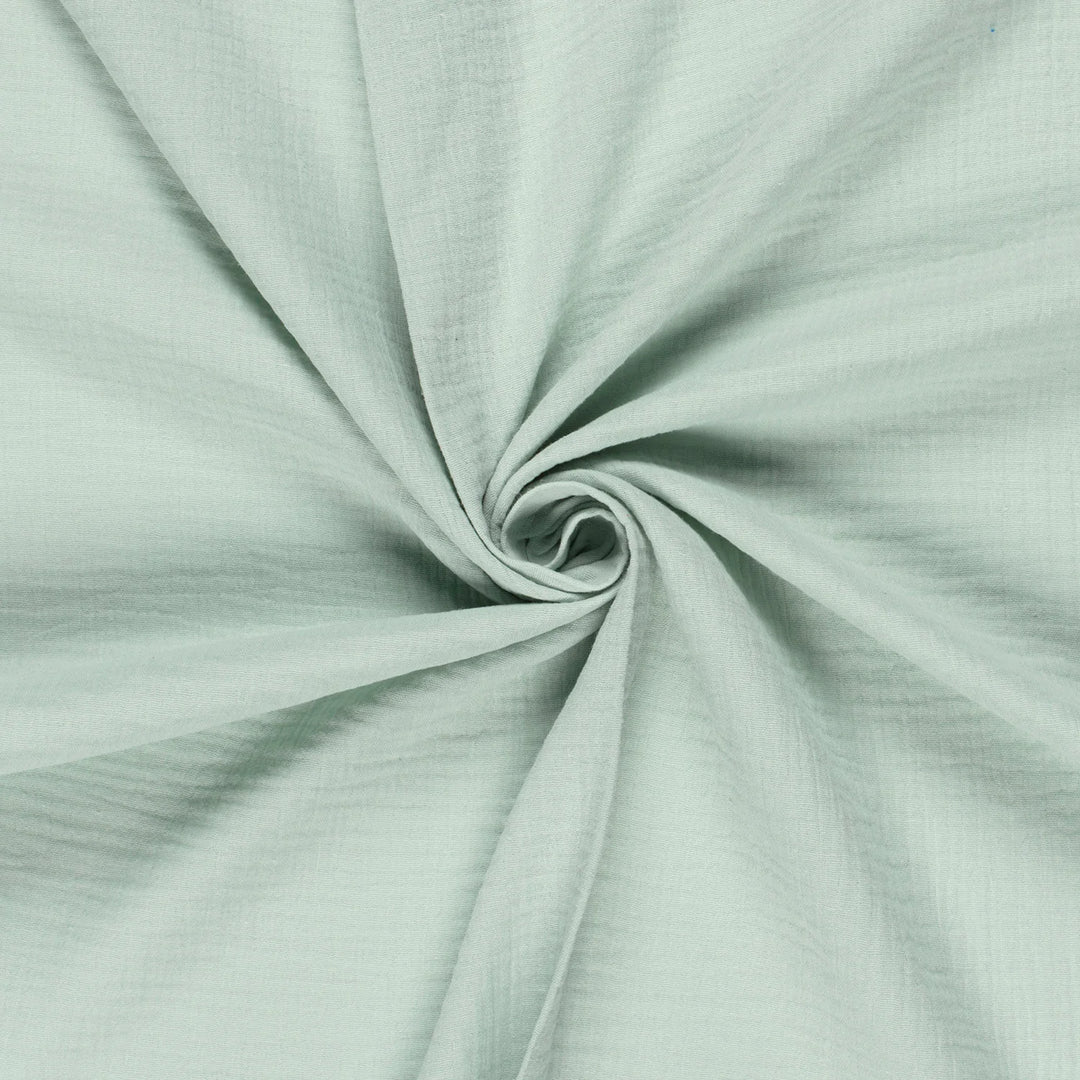 Tissu double gaze de coton - Mint