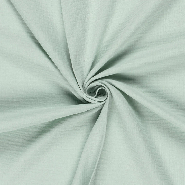 Tissu double gaze de coton - Mint