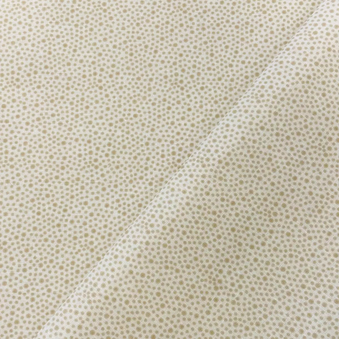 Tissu Coton - Pois Beige
