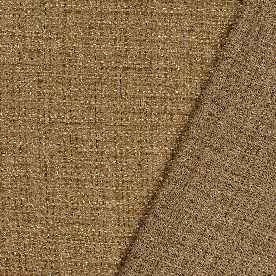 Tissu Jacquard Lurex - Camel