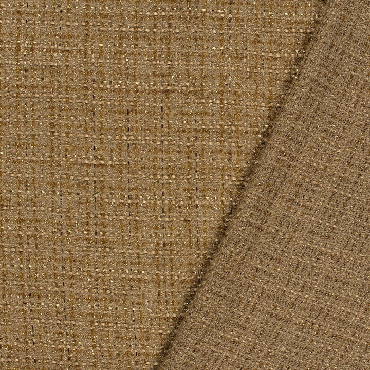 Tissu Jacquard Lurex - Camel