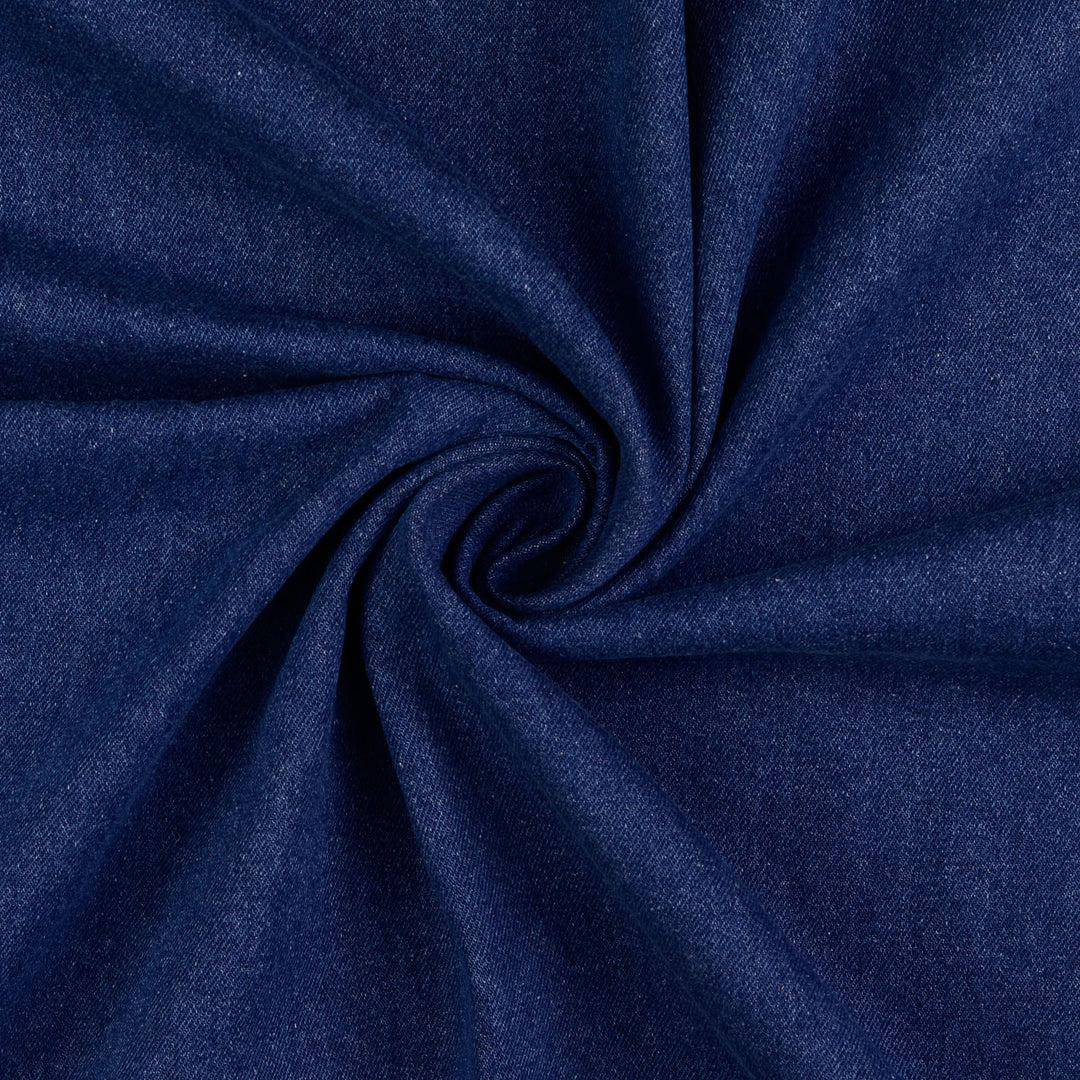 Tissu Jeans uni - Bleu Foncé - Biner Pinaton