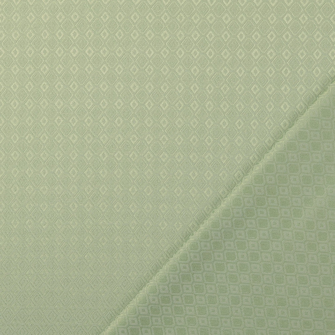 Tissu Jacquard- Losanges Vert - Biner Pinaton