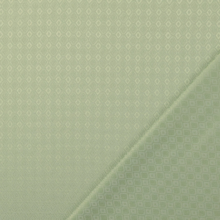 Tissu Jacquard- Losanges Vert - Biner Pinaton