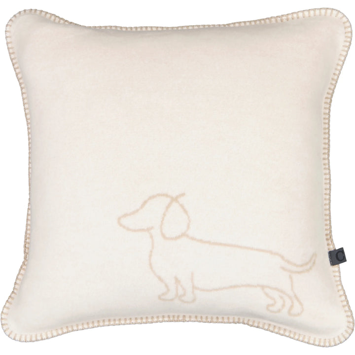 Housse de Coussin- Teckel en Clair