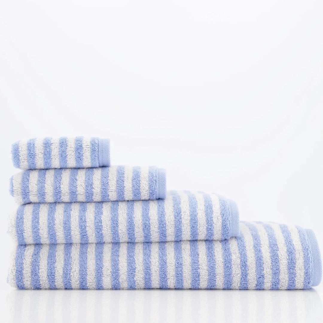 Linge de Bain- Campus Stripes Bleu Ciel