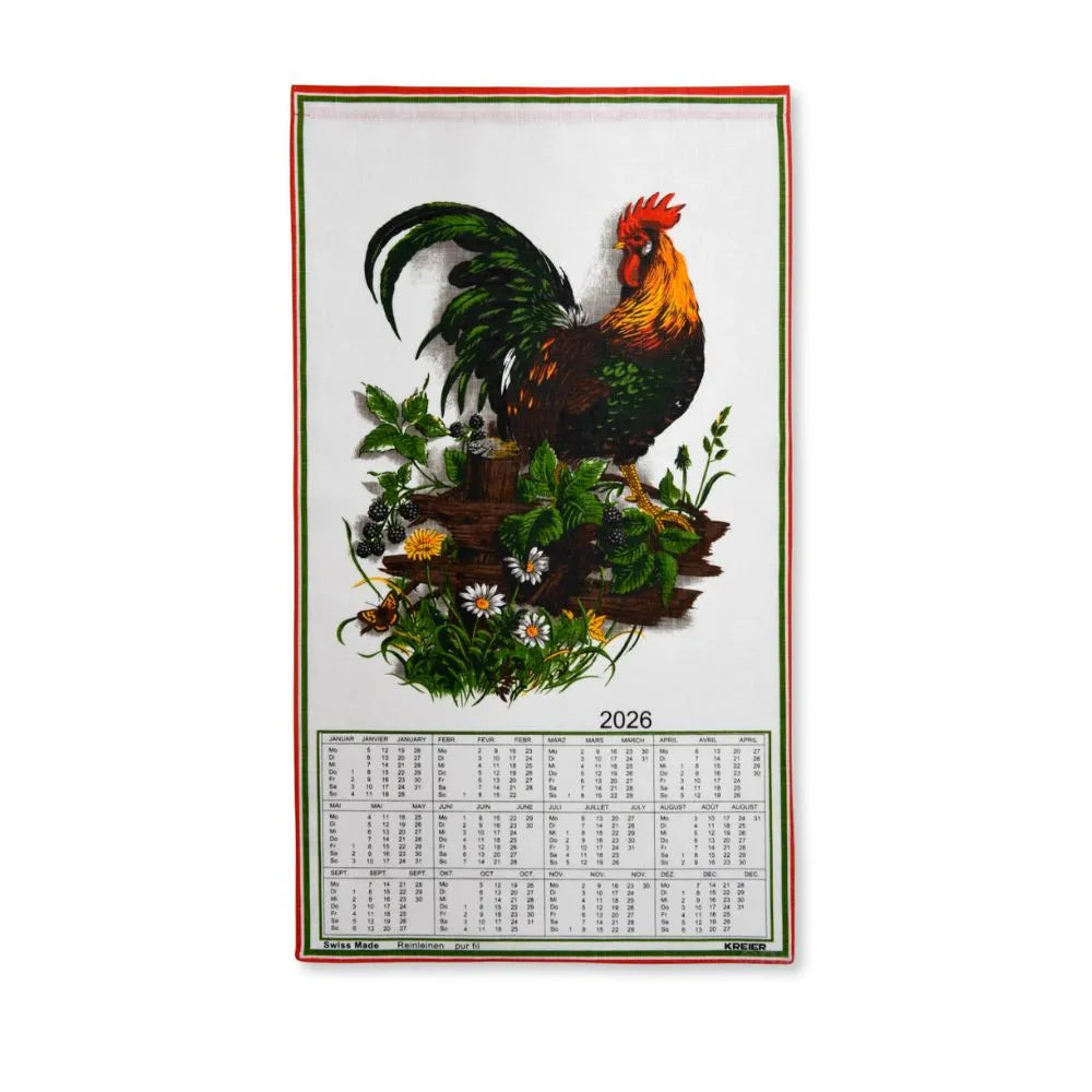 Calendrier en Tissu- Coq 2026