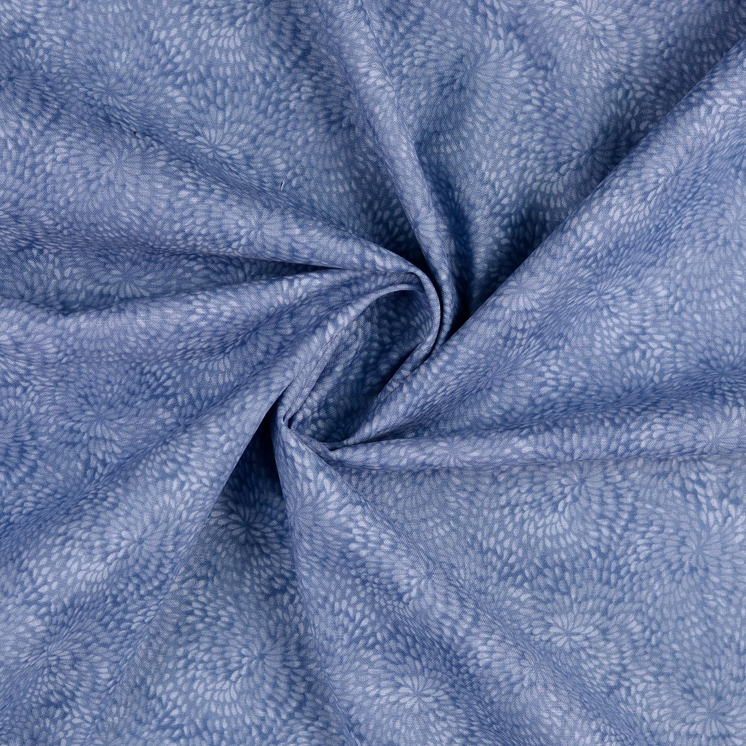 Tissu Coton - Goutes indigo
