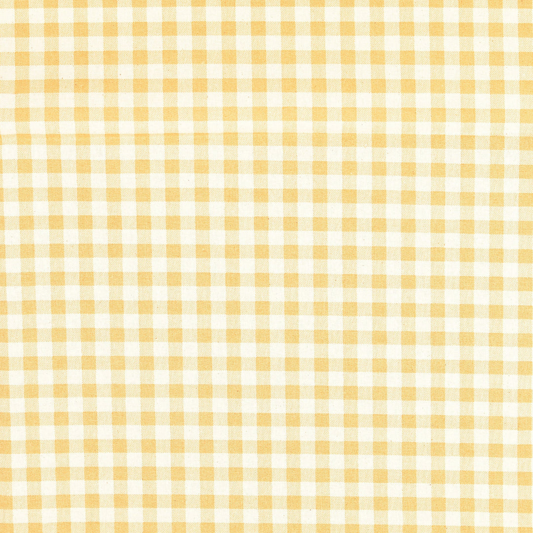 Tissu Coton - Vichy Carreaux Jaune - Biner Pinaton