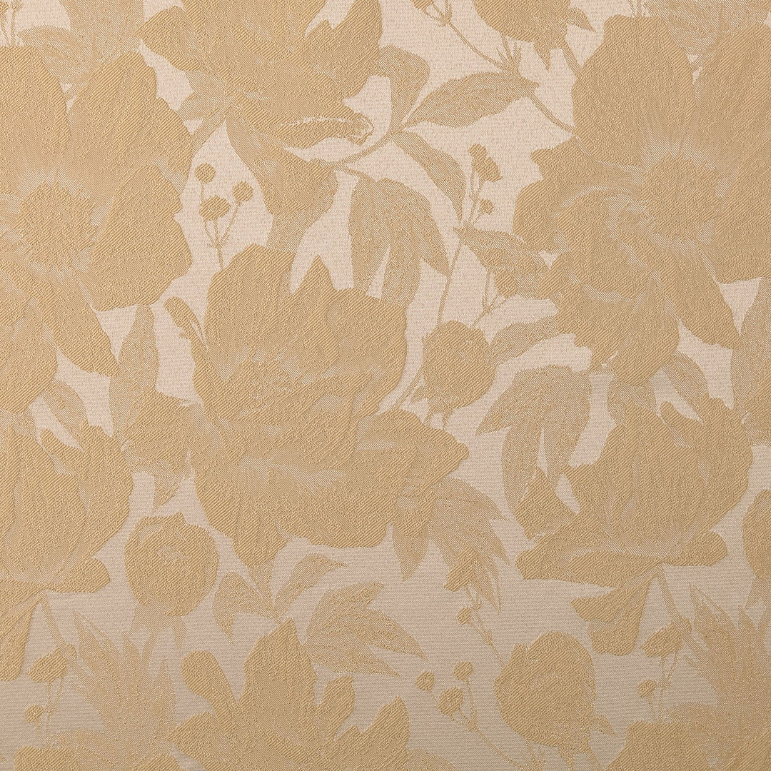 Tissu Jacquard- Roses en Crème