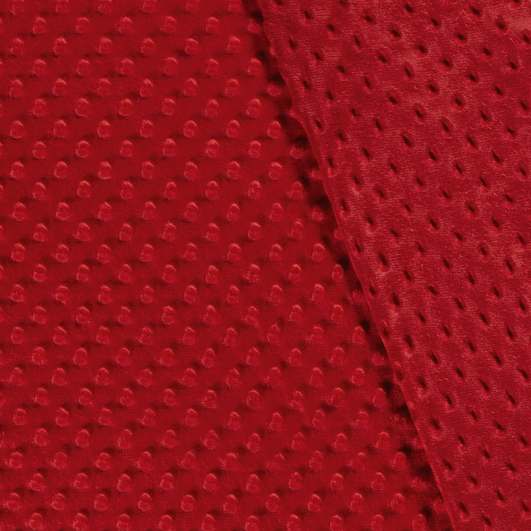 Tissu Minky - Rouge