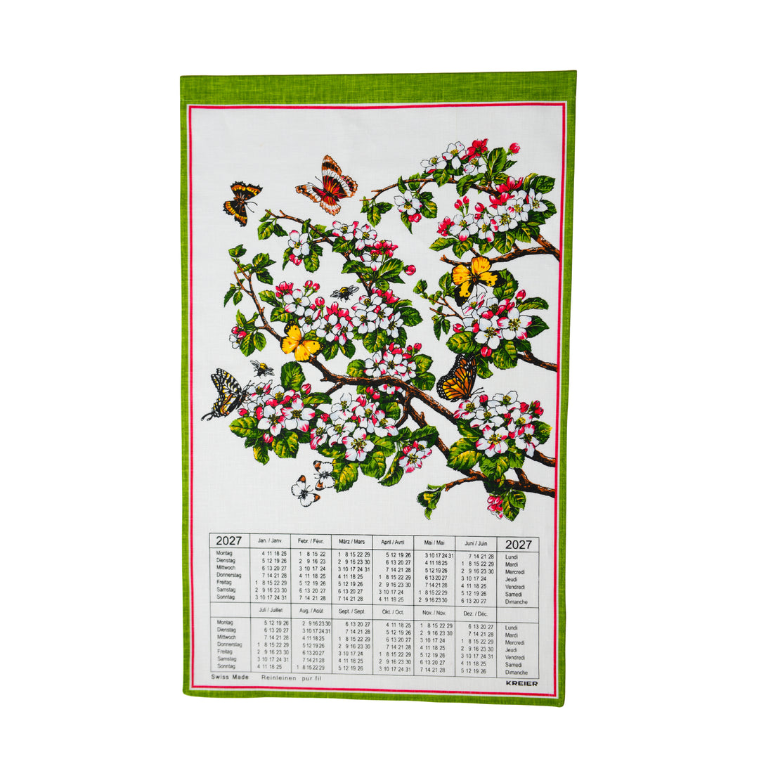 Calendrier en Tissu- Fleurs - Biner Pinaton
