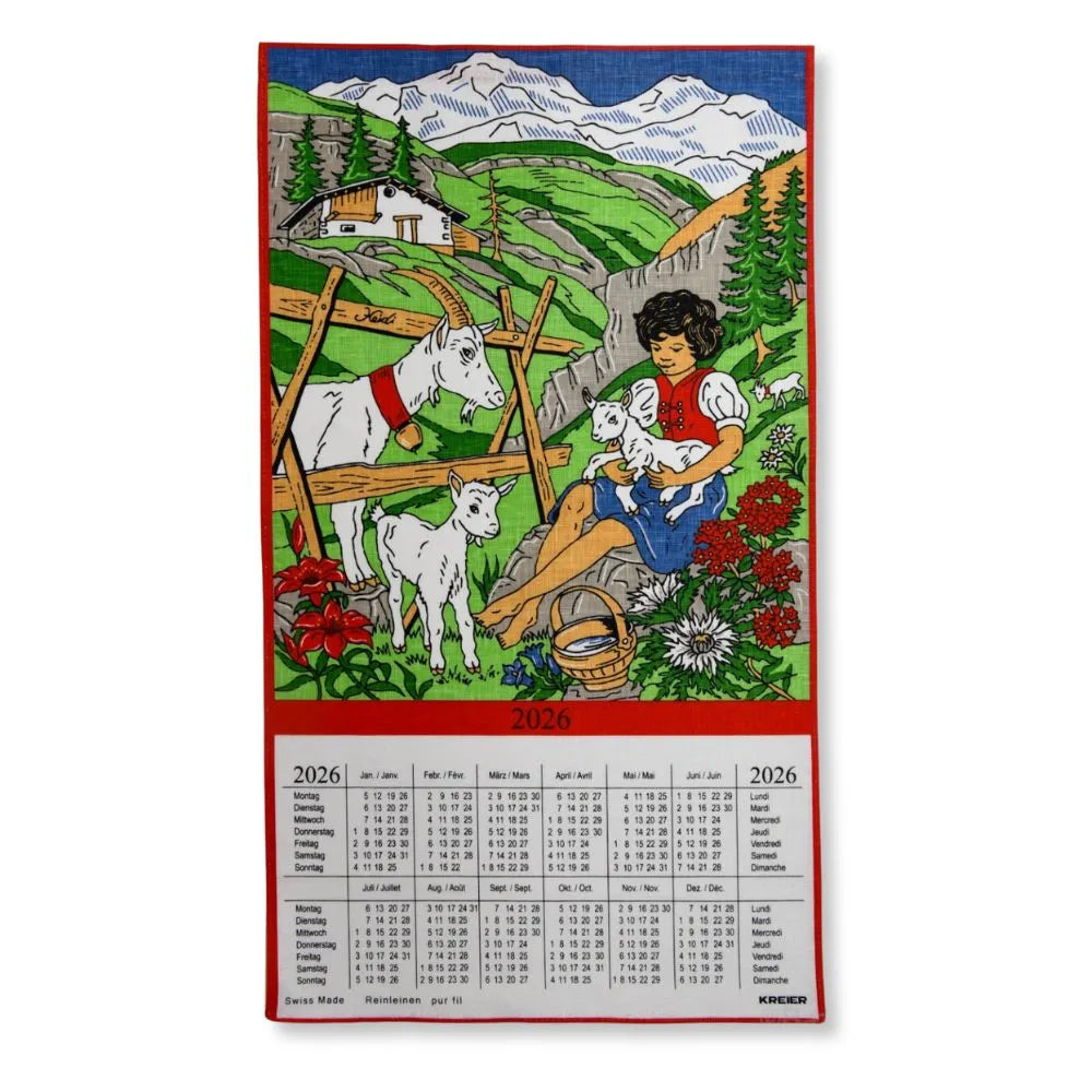 Calendrier en Tissu- Heidi avec cloche 2026