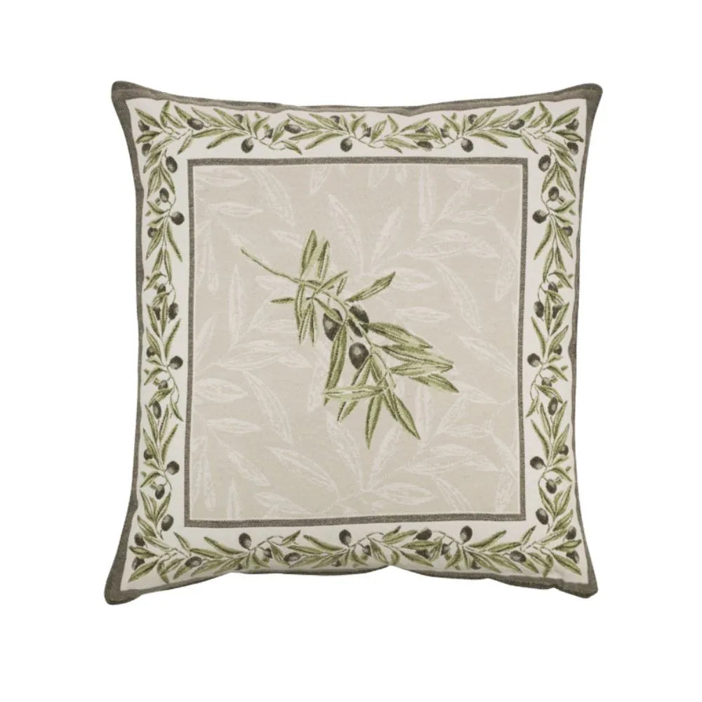 Housse de coussin- Olive