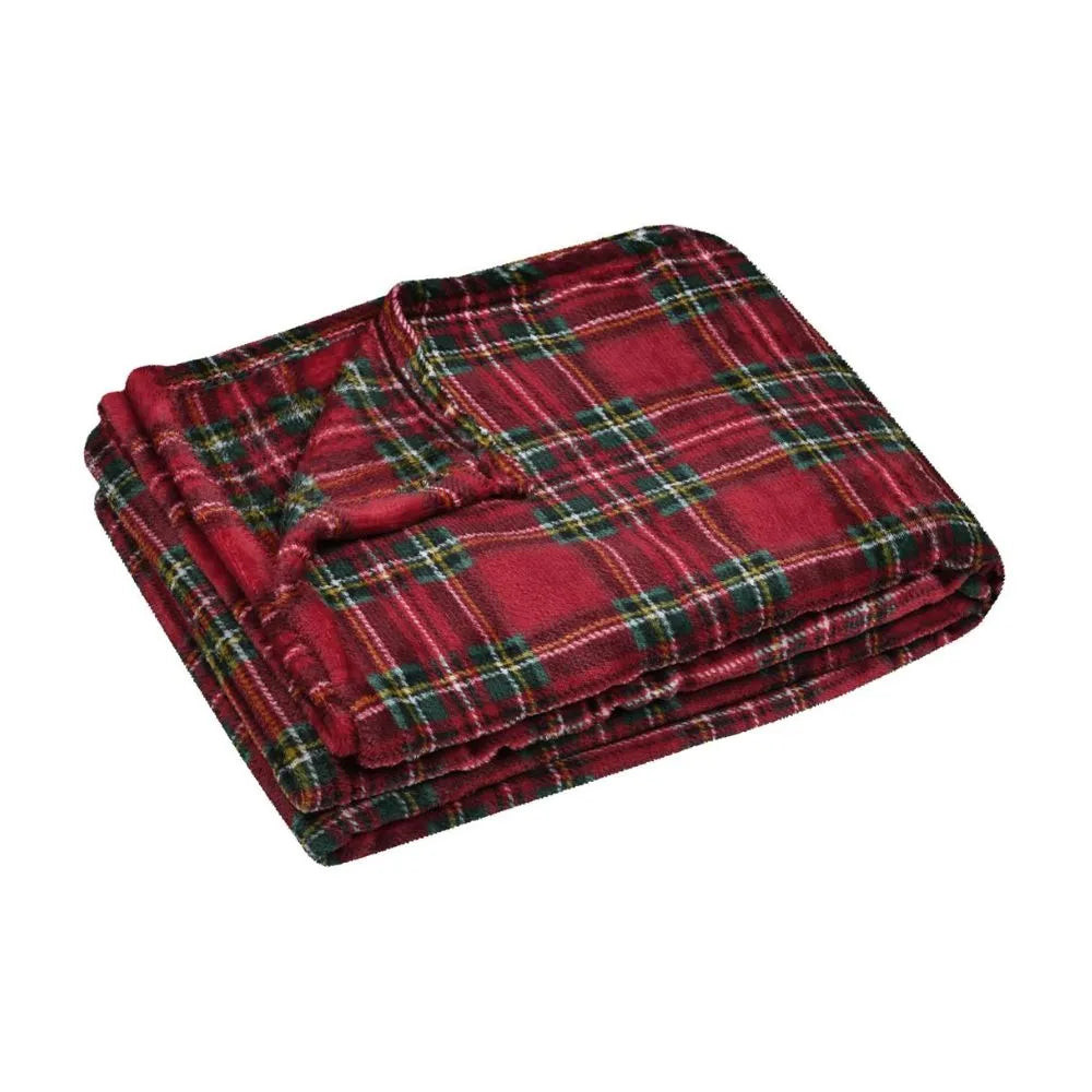 Couverture- Tartan rouge