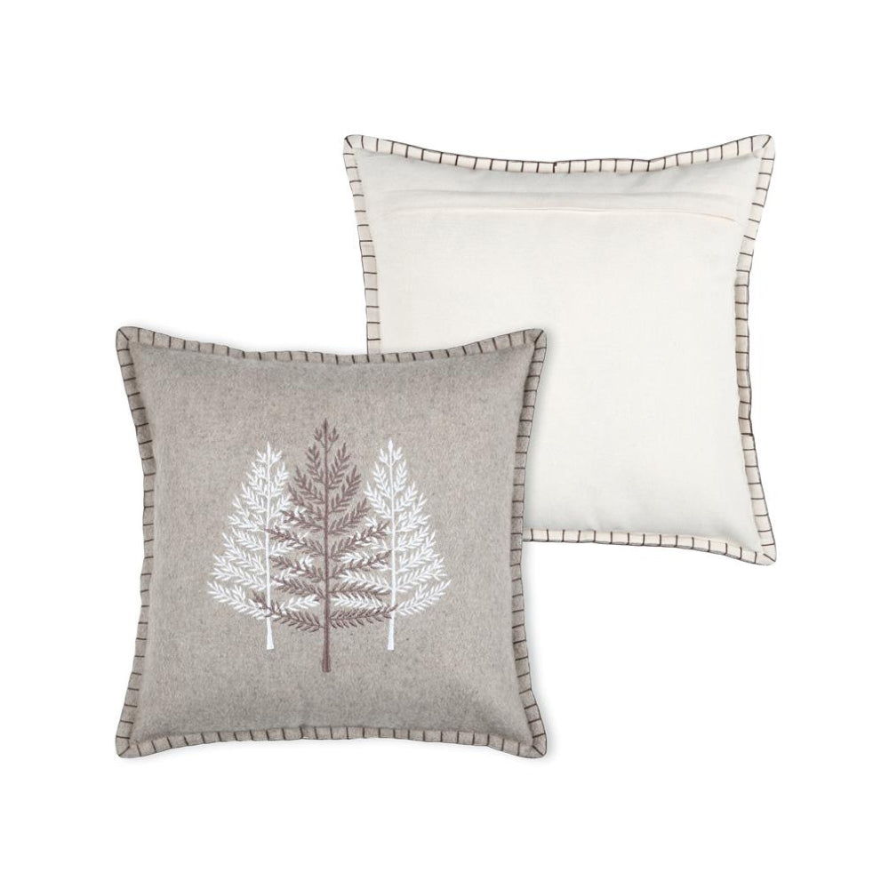 Housse de Coussin- Sapins Brodés