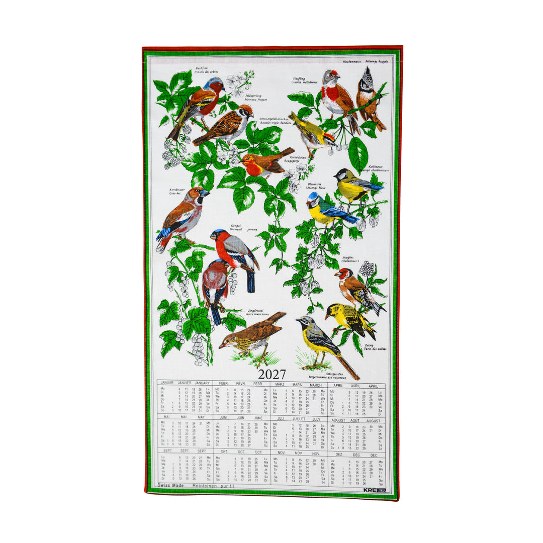 Calendrier en Tissu- Oiseaux - Biner Pinaton