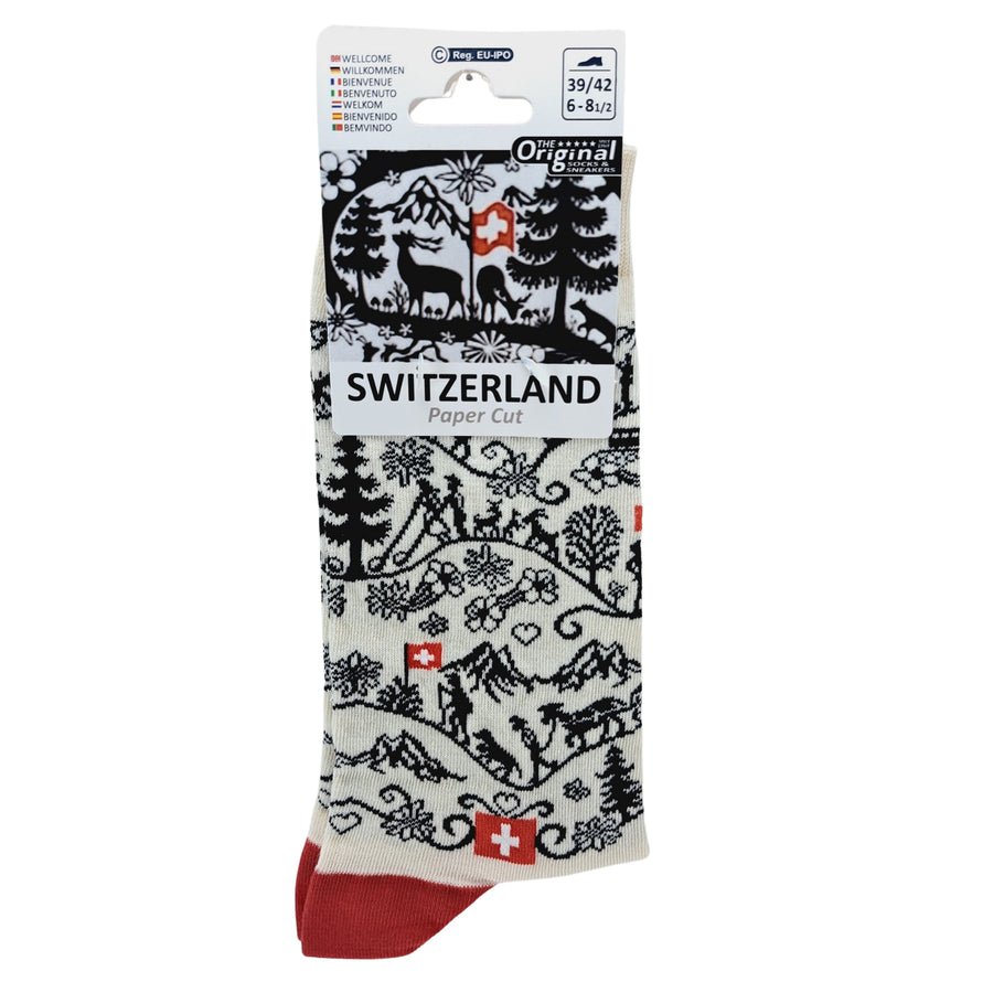 Chaussettes - Découpage suisse - Biner Pinaton