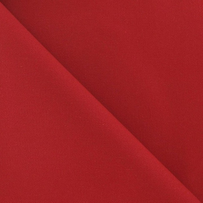 Tissu Coton Sergé- Rouge