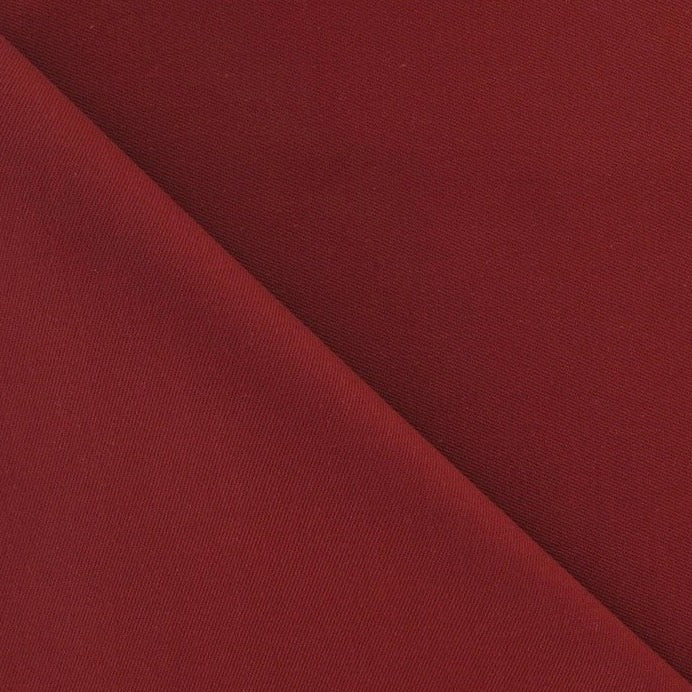 Tissu Coton Sergé- Bordeaux